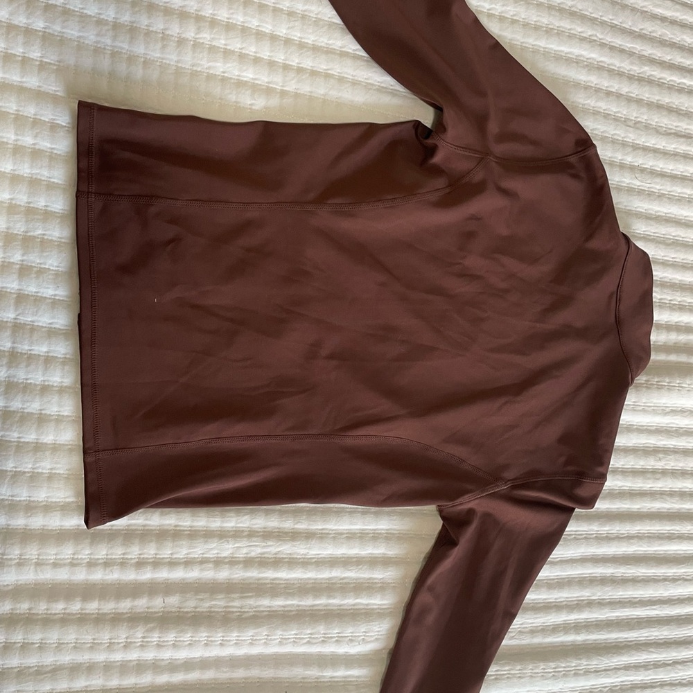 Oner Active Women's Zip Jacket - Deep Mauve Brown - Picture 3 of 3